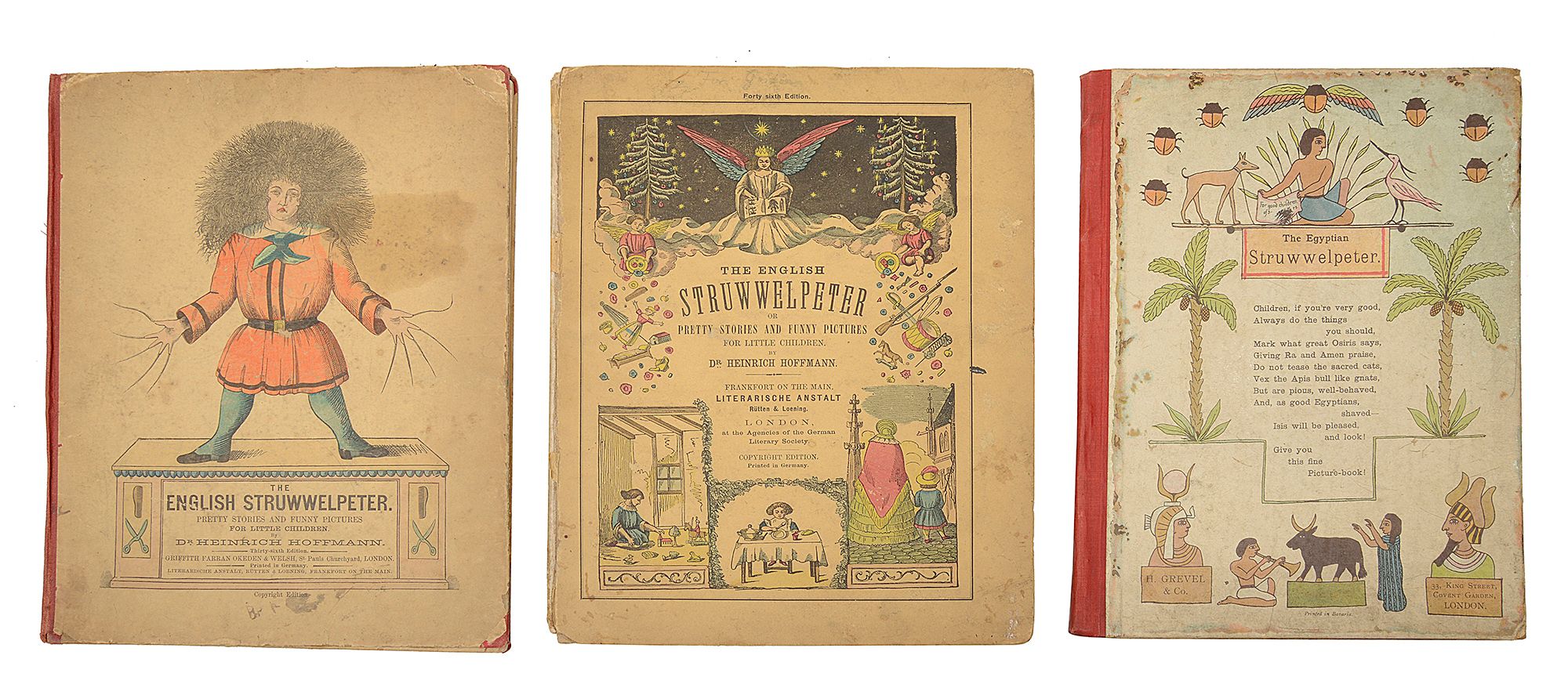 Childrens Illustrated. Hoffmann Heinrich, The Egyptian Struwwelpeter being the The Struwwelpeter Pap