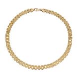 A continental fancy flexible link necklace