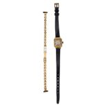 An 18ct cased lady's wrist watch