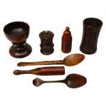 A collection of 19th century treen