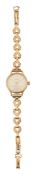 A lady's 9ct gold Marvin bracelet wristwatch