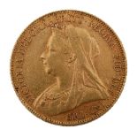 A Victoria gold full sovereign, 1901