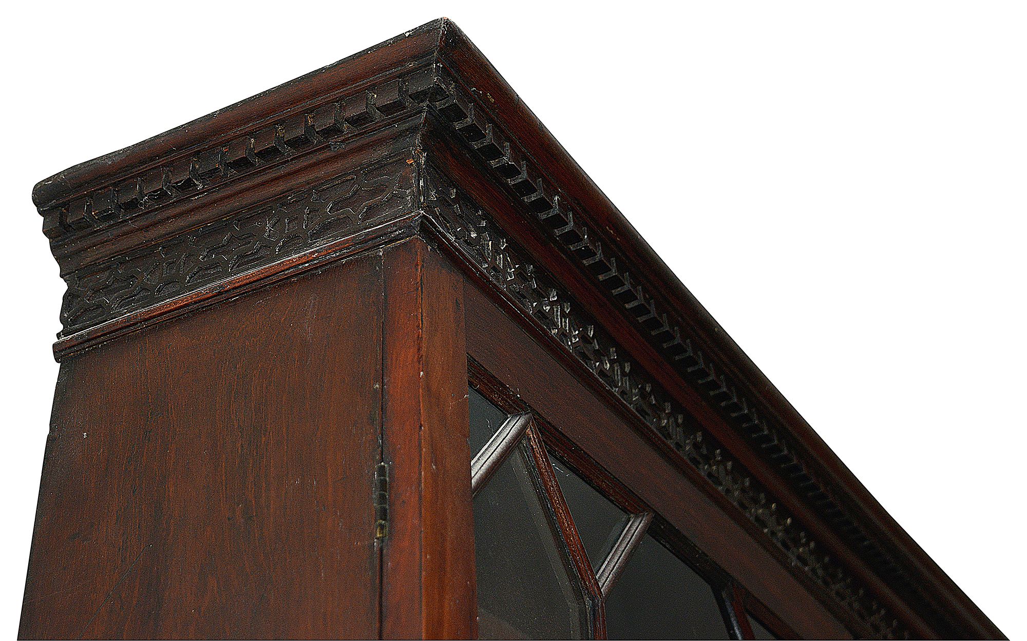 A George III mahogany bookcase cabinet - Image 6 of 11