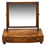 A George IV mahogany dressing table mirror