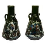 A near pair of Barum pottery vases by Alexander Lauder