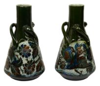 A near pair of Barum pottery vases by Alexander Lauder