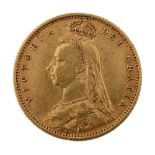 A Jubilee Victoria gold half sovereign, 1892