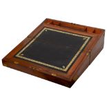 A Victorian walnut writing slope
