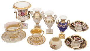 Old Paris Empire style porcelain, and other ceramics