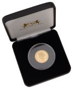 An Elizabeth II gold proof sovereign 2019