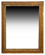 A late 19th century gilt gesso framed mirror