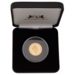 An Elizabeth II gold proof sovereign 2019