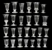 A collection of jelly and syllabub glasses