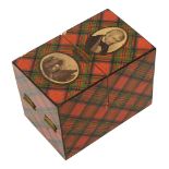 Mauchline 'Tartan Ware' book box Sir Walter Scott