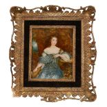 After Sir Peter Lely, A 19th century portrait miniature