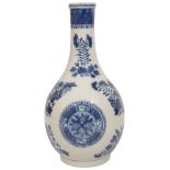 A Chinese blue and white bottle vase