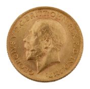 A George V gold full sovereign 1912