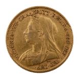 A Victoria gold half sovereign, 1899