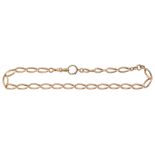 A 15ct gold twisted link chain