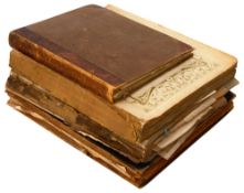 Three mid 19th century albums of watercolours, drawings and prints