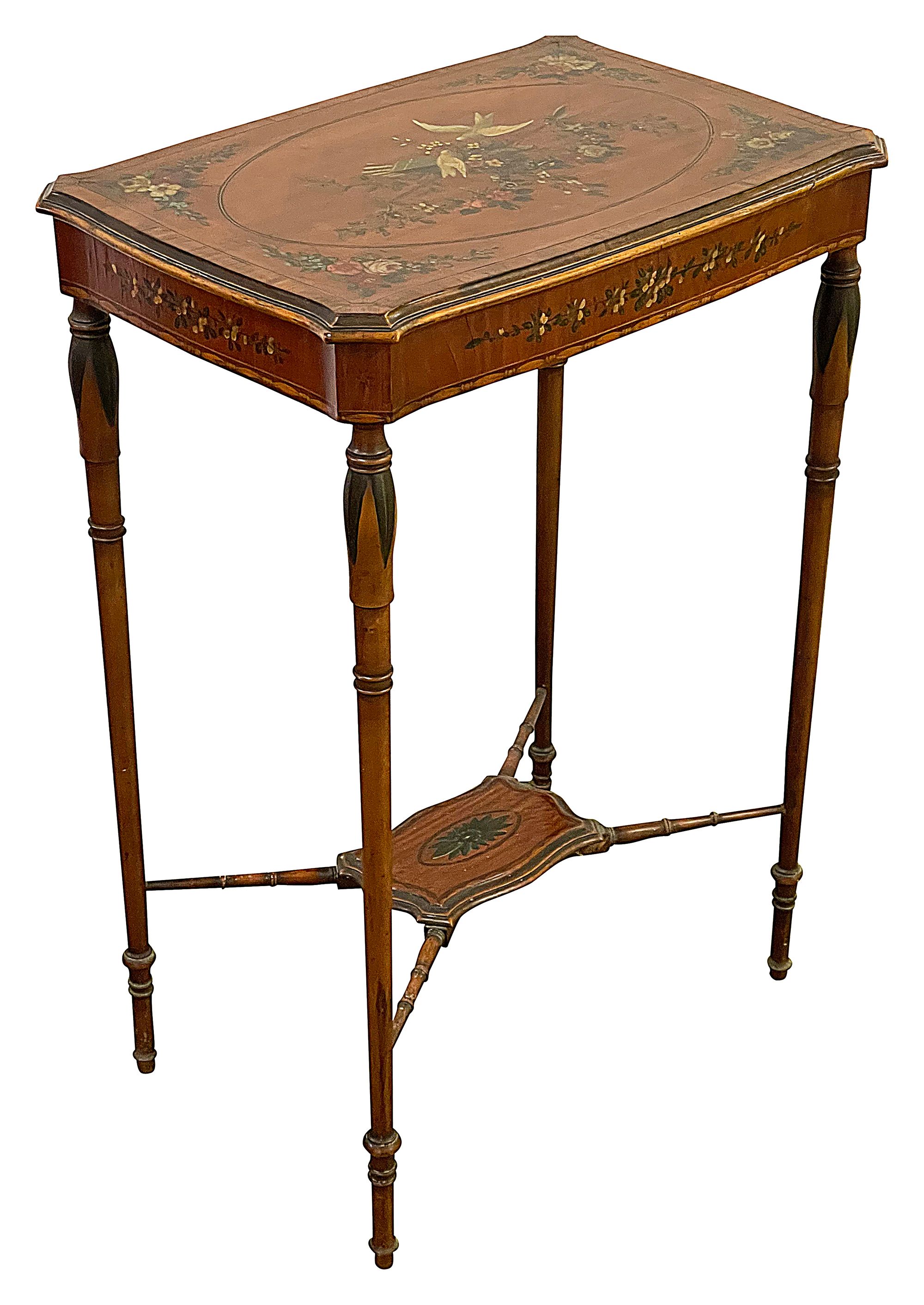 An Edwardian Sheraton revival table - Image 3 of 4