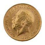 A George V full sovereign, 1913