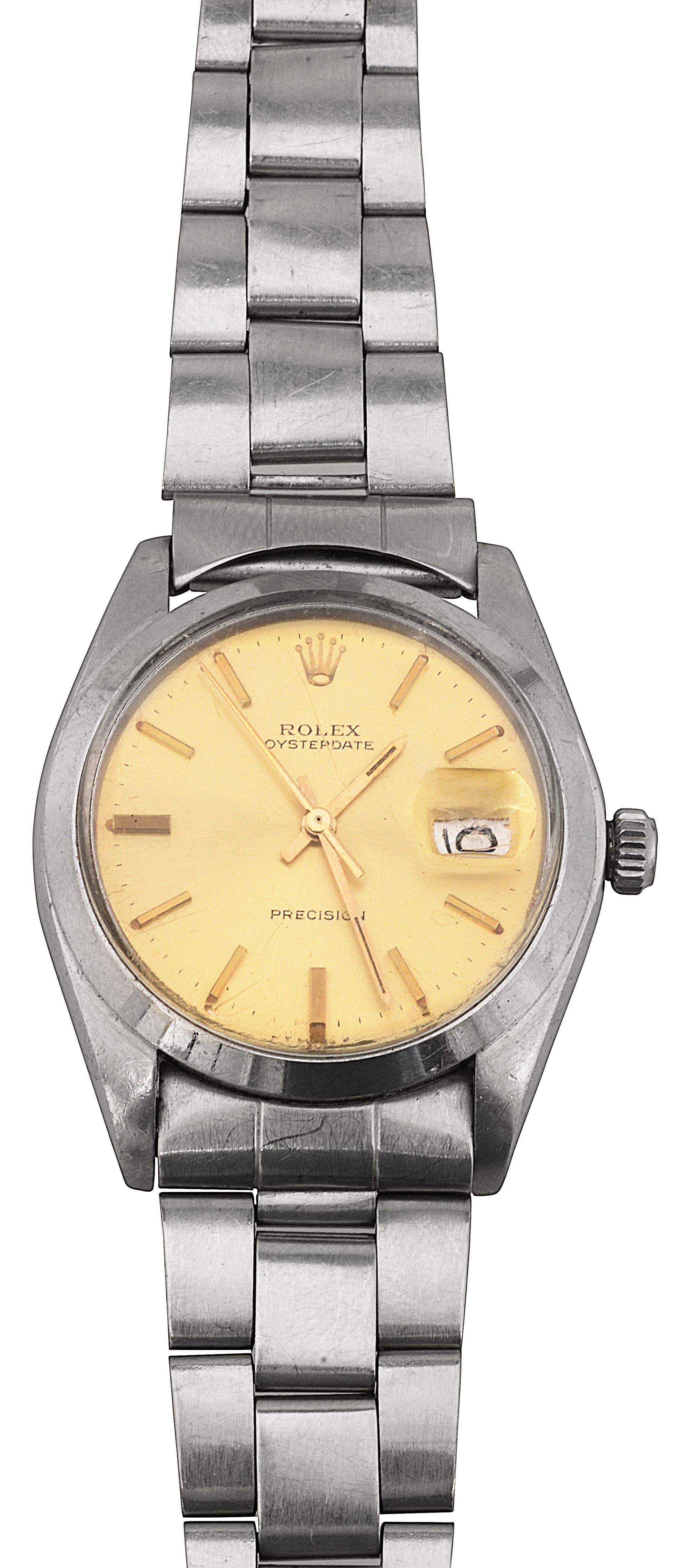 A 1970s Rolex Oysterdate Precision stainless steel watch - Image 2 of 3