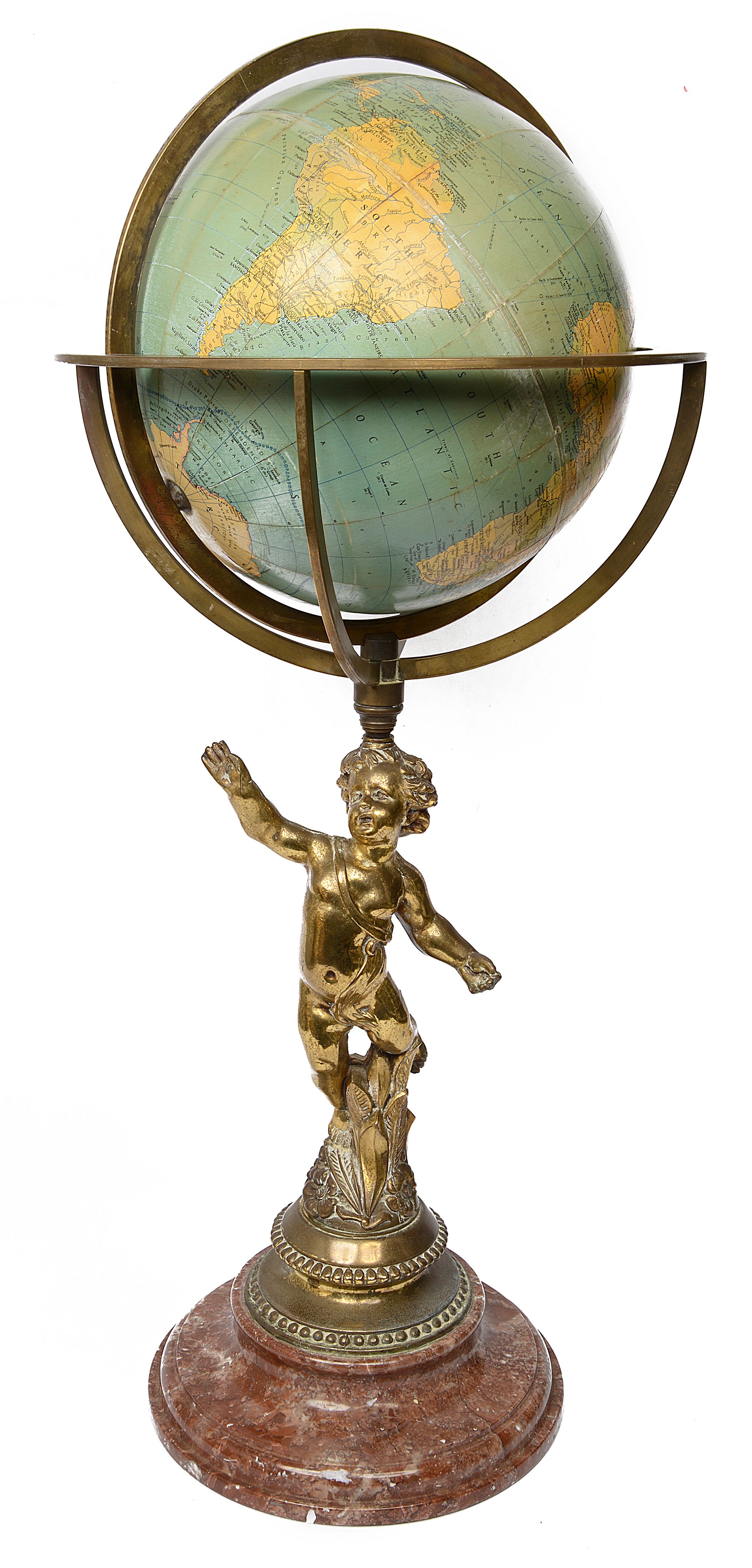 A Philips' 10" Challenge Terrestrial Globe on stand