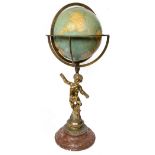 A Philips' 10" Challenge Terrestrial Globe on stand