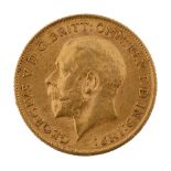 A George V gold half sovereign, 1911