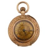 A Victorian 14K ladies fob watch