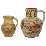 An Edwin Beer Fishley (1832-1911) a Fremington pottery jug