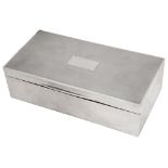 A George VI silver table cigarette box