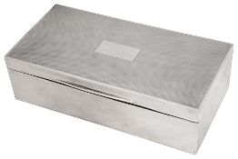 A George VI silver table cigarette box