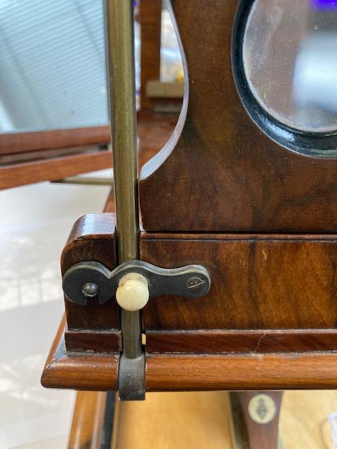 A figured walnut and maple stereo graphoscope viewer - Image 4 of 5
