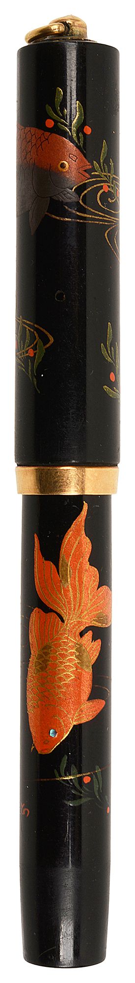 A Dunhill Namiki: Double Goldfish Maki-e lacquered fountain pen - Image 2 of 2