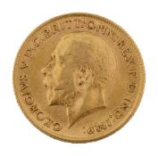 A George V gold full sovereign 1911