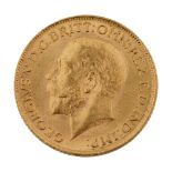 A George V gold full sovereign, 1912