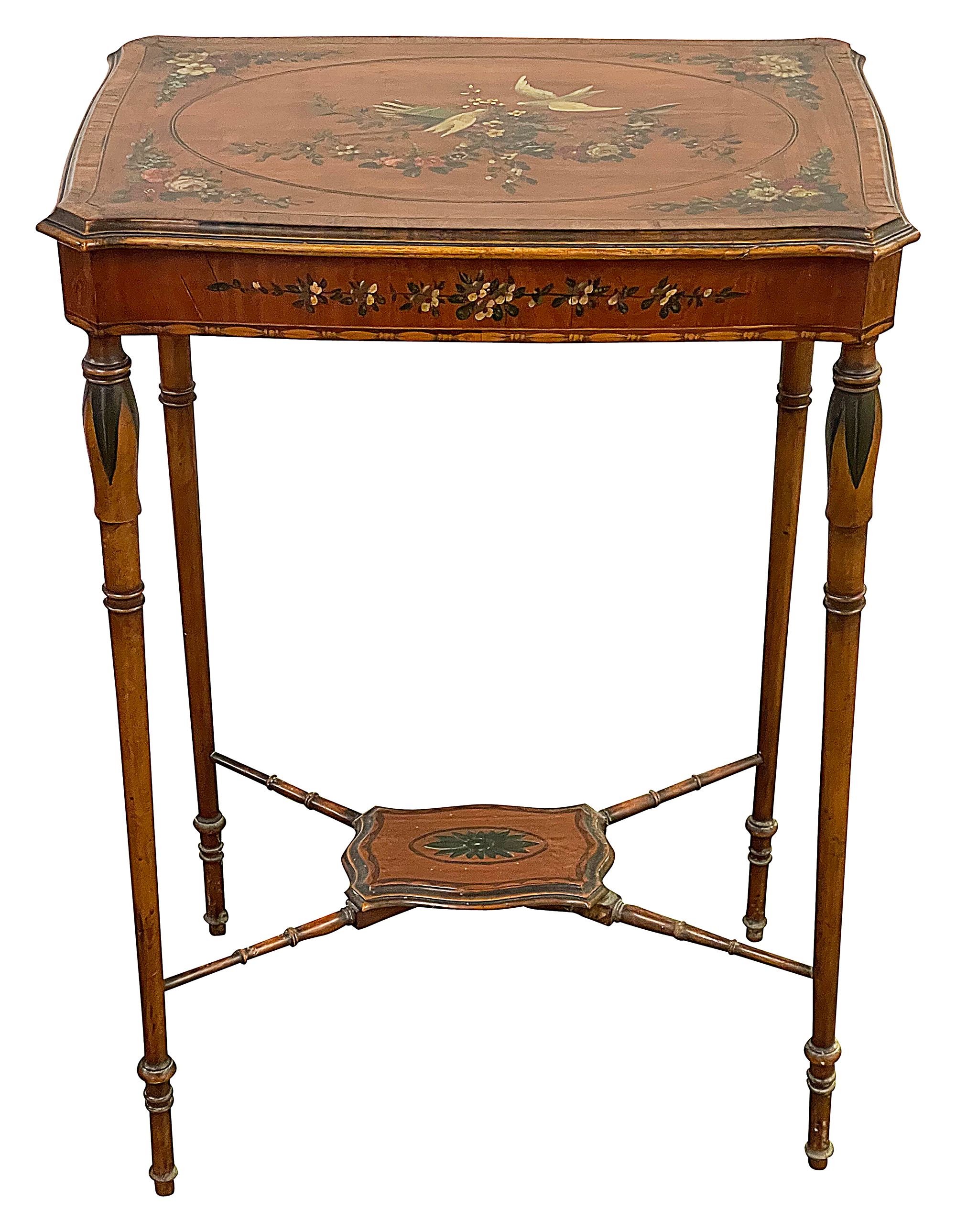 An Edwardian Sheraton revival table