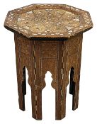 A Syrian Moorish octagonal occasional table
