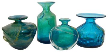 Four pieces of Mdina glass