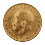 A George V gold full sovereign, 1912