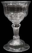 A mid 18th century sweatmeat glass c.1750