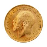 A George V half sovereign, 1915