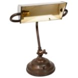 A copper banker's lamp