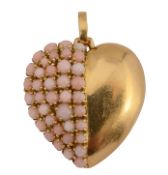 A coral-set pendant by Pomellato