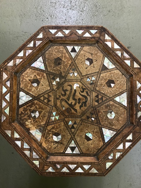 A Syrian Moorish octagonal occasional table - Image 4 of 5