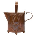 An Arts & Crafts copper watering can