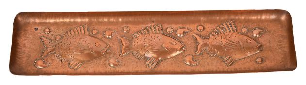 Newlyn copper fish pen tray