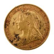 A Victoria gold full sovereign, 1899